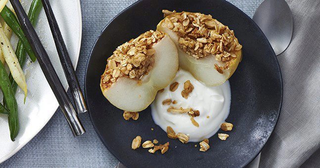 Baked Apples with Granola Topping
