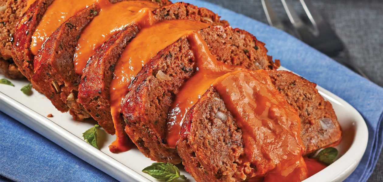 Basic Meatloaf with Creamy Tomato Sauce
