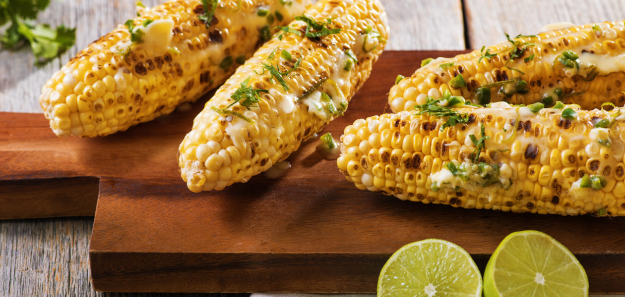 Grilled Corn with Jalapeno Cumin Butter