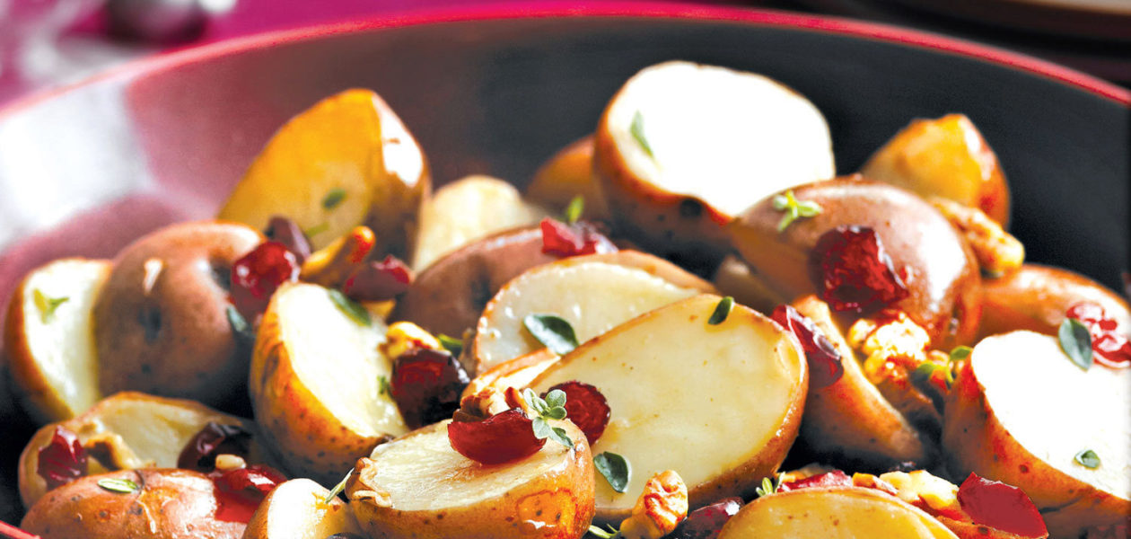 Mini Potatoes with Cranberries & Pecans