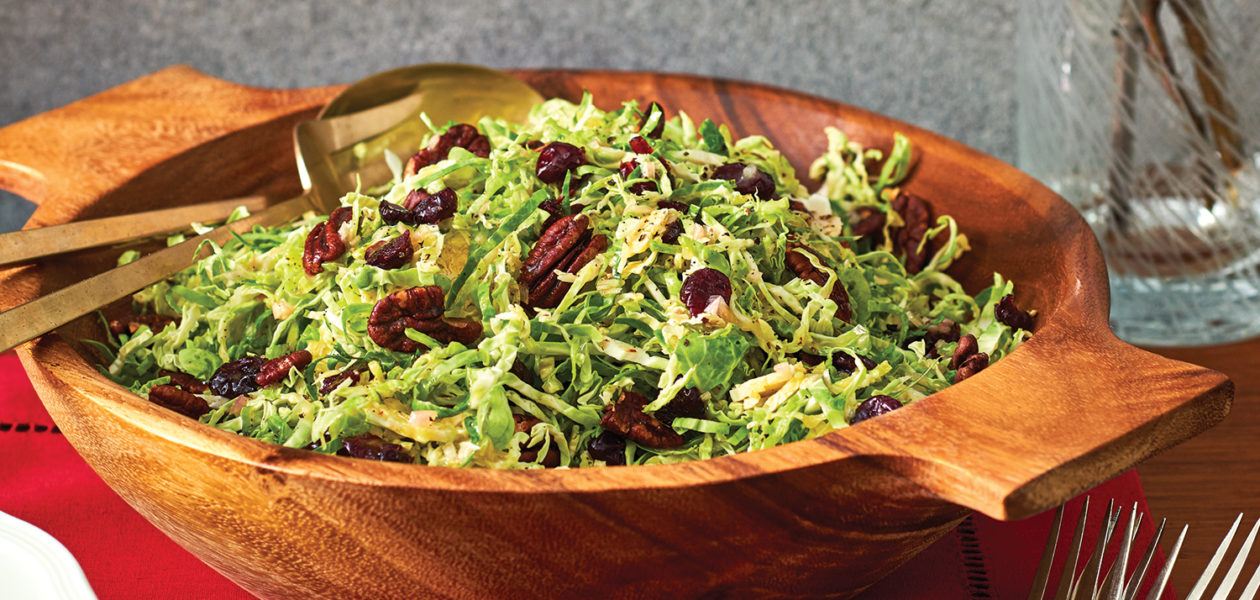 Make-Ahead Brussels Sprout Slaw with Maple Vinaigrette