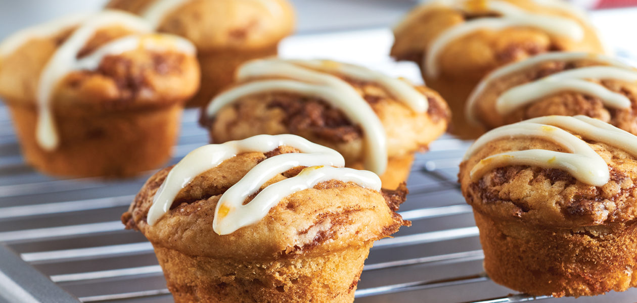 Mini Cinnamon Roll Muffins