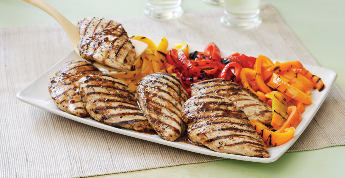 Balsamic Lime Grilled Chicken and Peppers