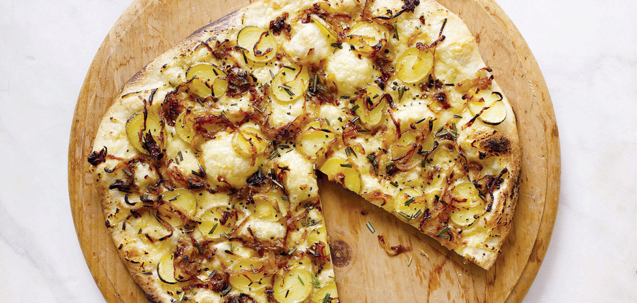 Potato, Caramelized Onion & Rosemary Pizza