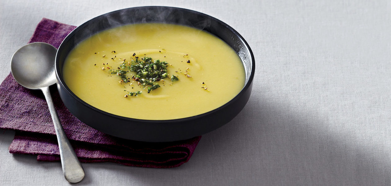 Potato Soup with Pesto