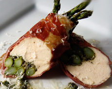 Prosciutto wrapped Chicken and Asparagus