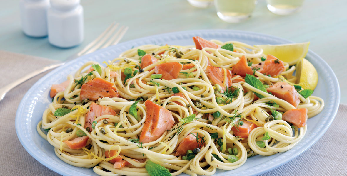 Pasta with Salmon Lemon and Dill