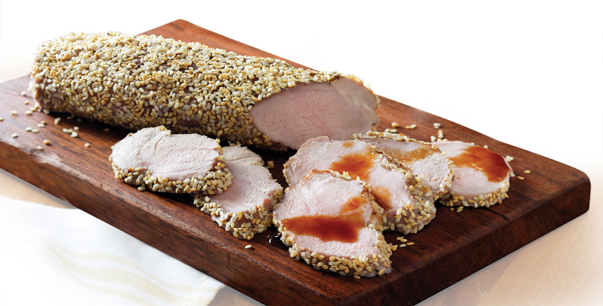 Sesame Pork with Soy-Honey Dipping Sauce