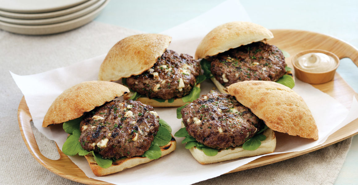 Simple Blue Cheese Burgers