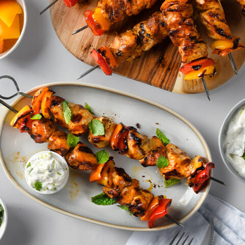 Read more about Spiced Chicken Kabobs with Mint Raita