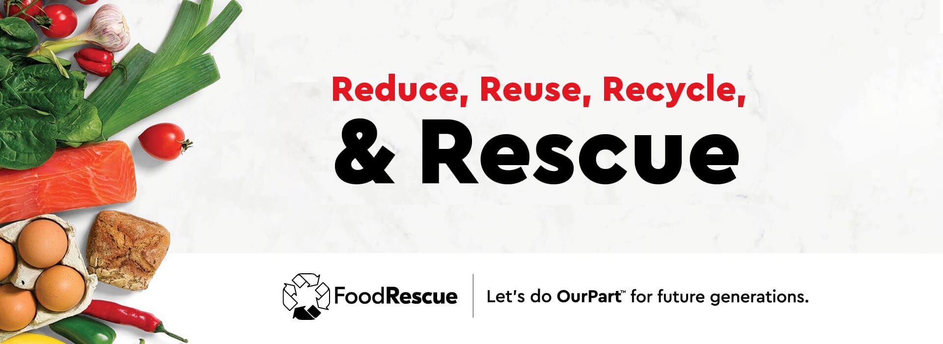 Reduce reuse recycle and rescue