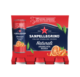 SanPellegrino Italian Sparkling Drinks Naturali Aranciata Rossa 6-pack box