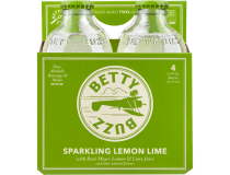 Cardboard 4-pack of Betty Buzz Sparkling Lemon Lime
